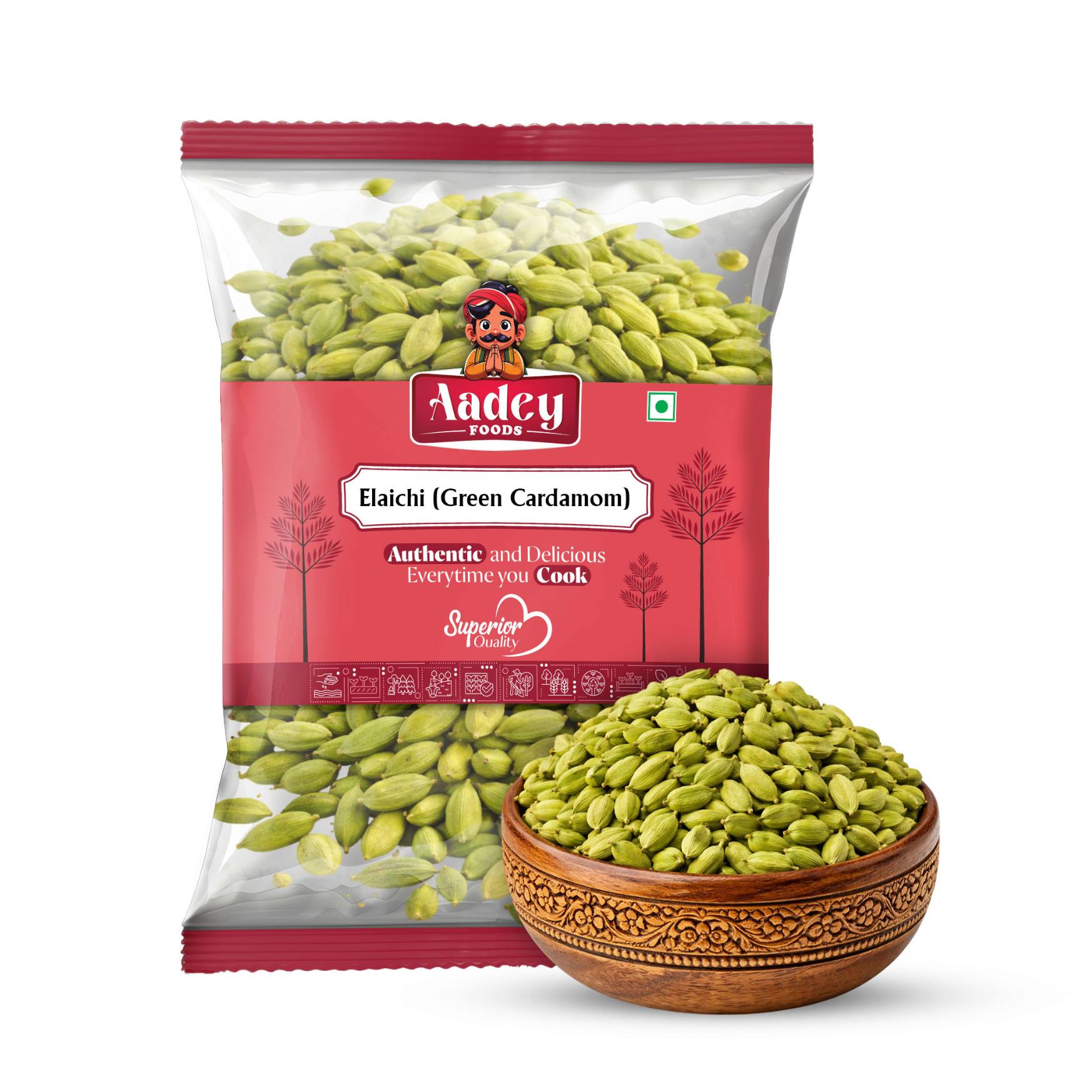 Aadey Foods Green Cardamom - 50g