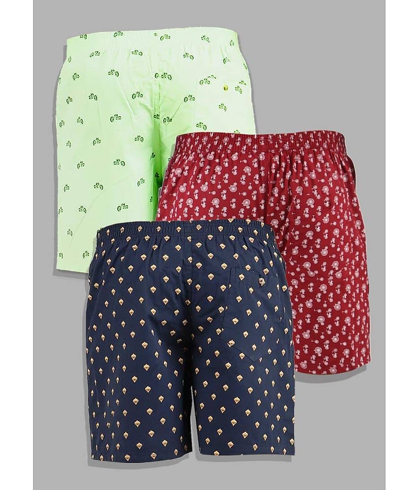 Supersquad Pack of 3 Cotton Boxers For Men's ( Assorted 5 ) view 2