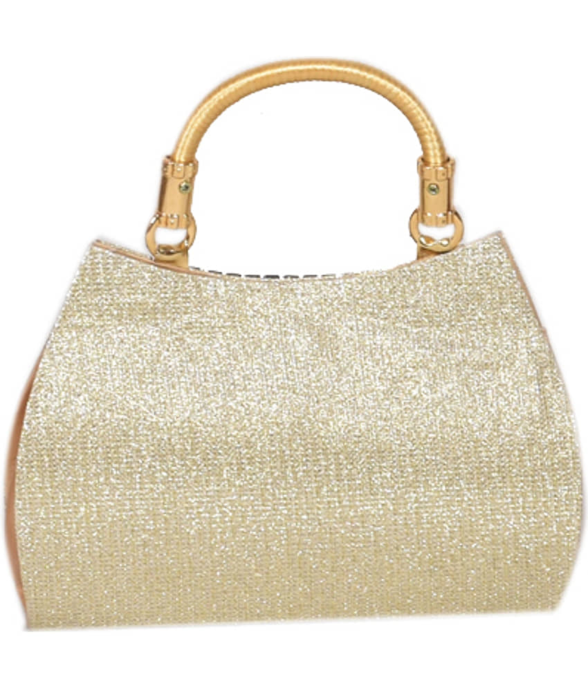 SUNESH CREATION Handheld Bag Fabric Set of 1 ( Silver ) view 2