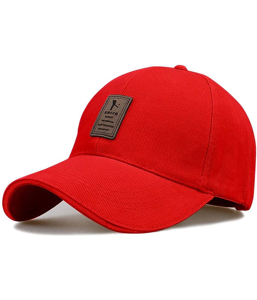 Bolax Pack of 2 Cotton Men's Cap ( Red ) view 2