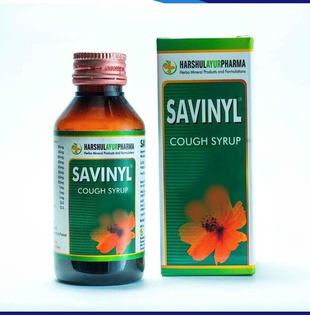 Harshul Ayur Pharma Savinyl Cough Syrup (100ml Each) view 2