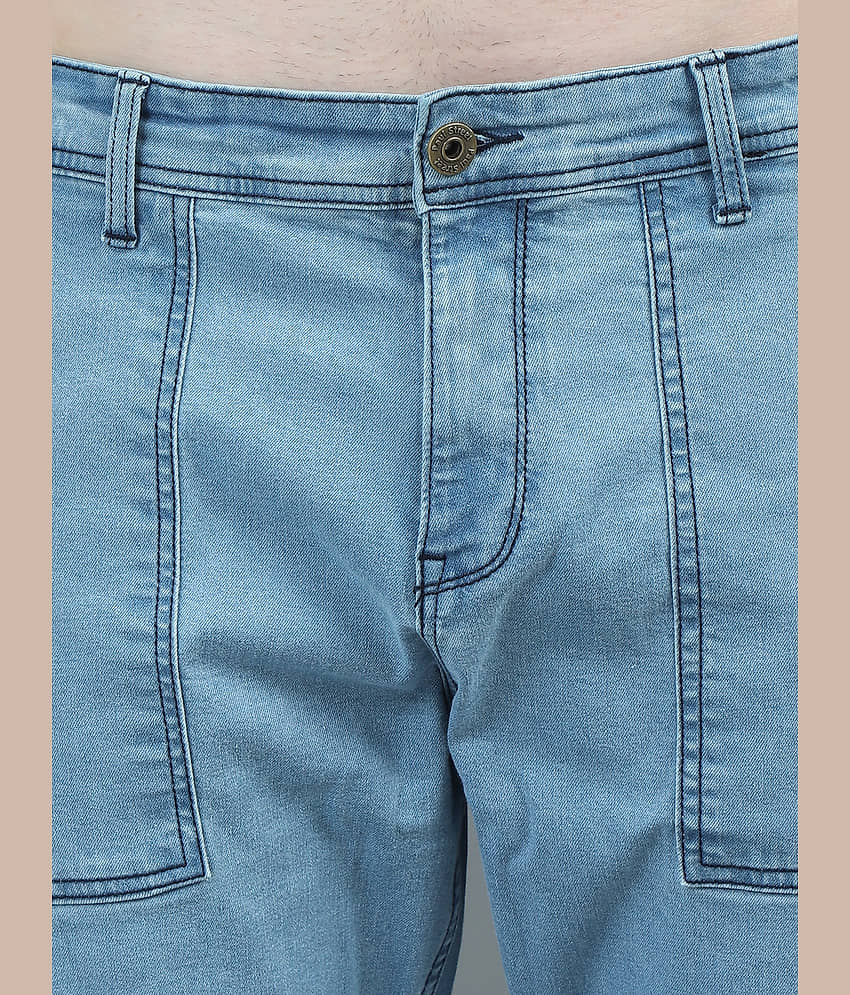 Paul Street Relaxed Dyed Men's Jeans - Light Blue ( Pack of 1 ) view 2