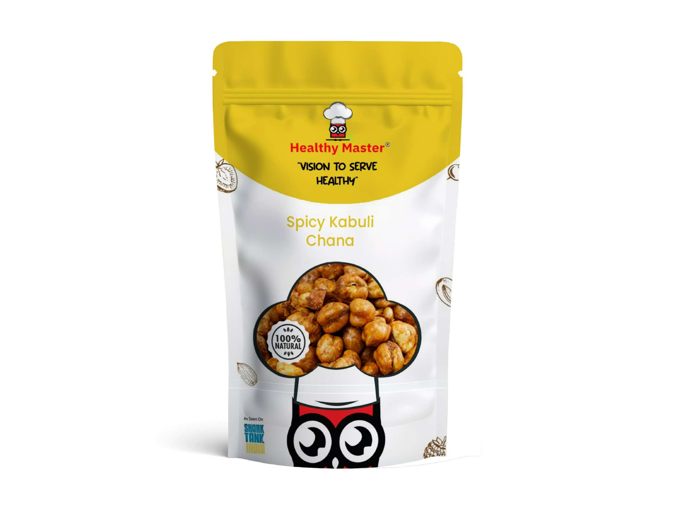 Healthy Master Roasted Spicy Kabuli Chana - 250 Gram