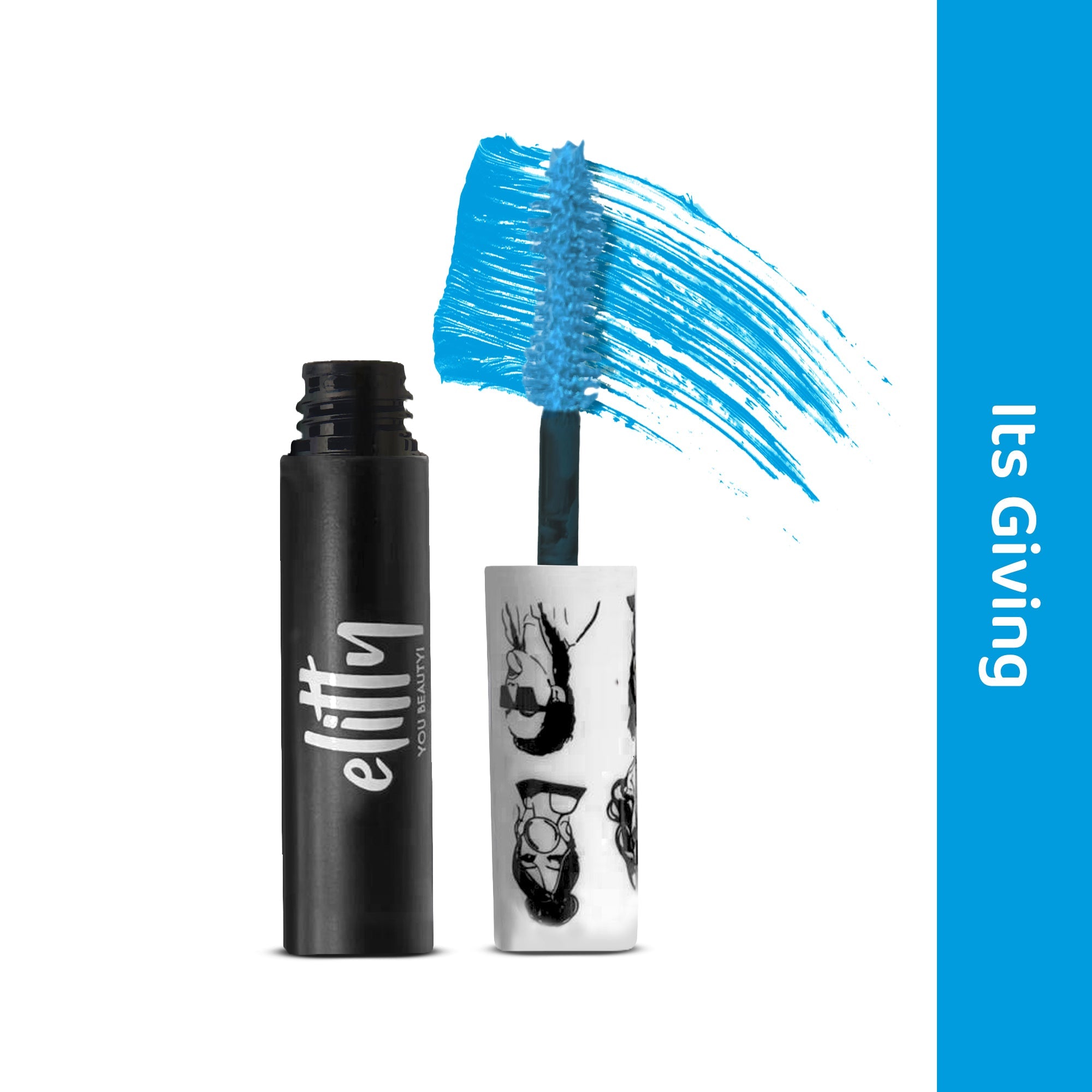 Sky Blue Coloured Mascara view 2