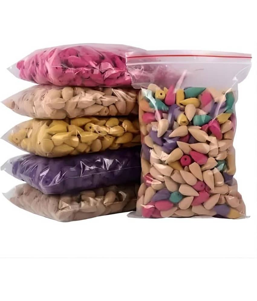 Khushi Enterprises Incense Dhoop Cone Rose,Chandan,Lavender 100 Pieces ( Pack of 1 )