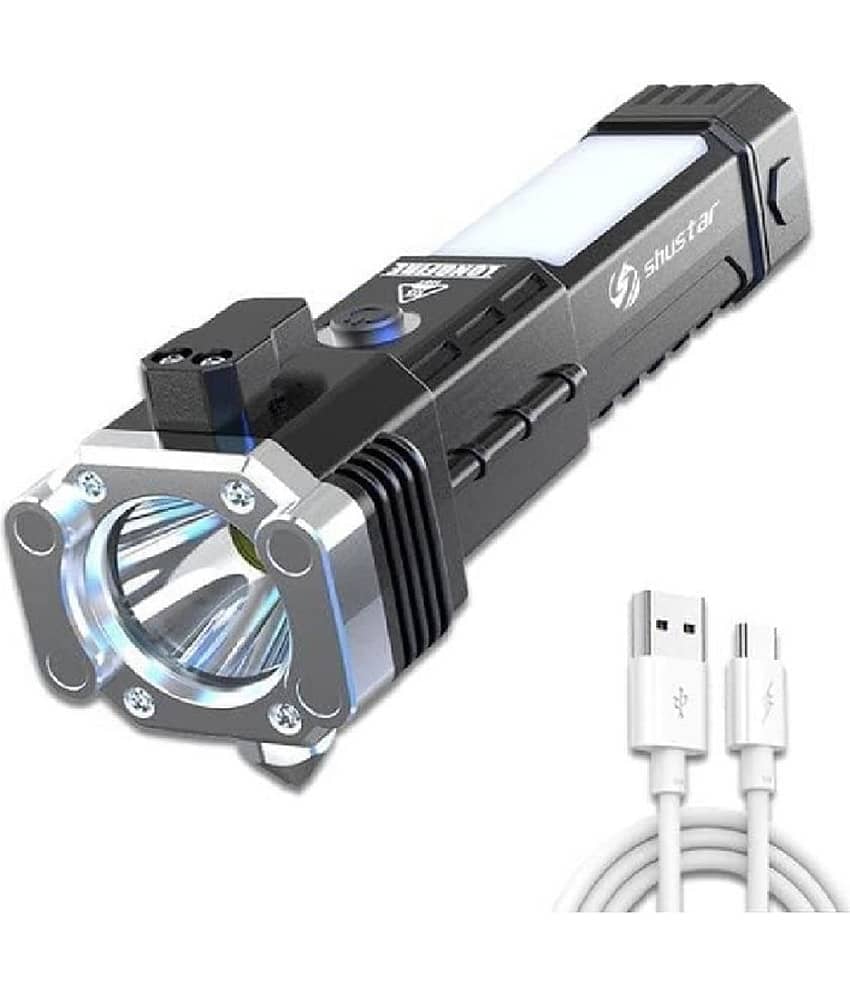 DHSMART 3W USB Rechargeable LED Torch Metal Polish Block SuperBright Long LifeFlashlight Lamp Camping Light 1 no.s view 2