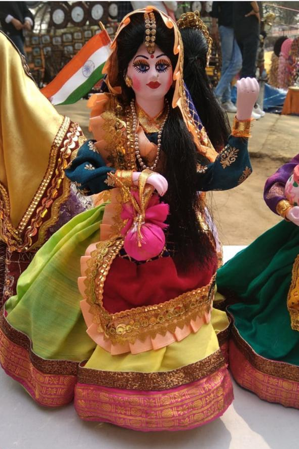 Doll Made with Wooden Bamboo view 2
