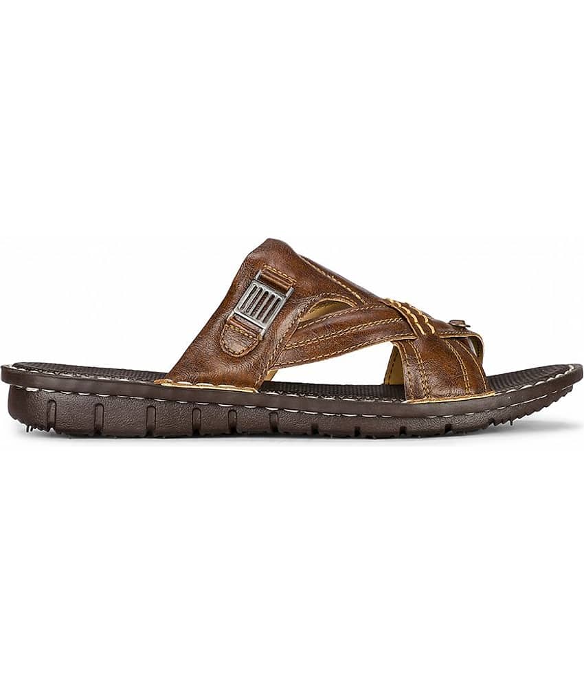 Bata - Brown Men's Sandals view 2