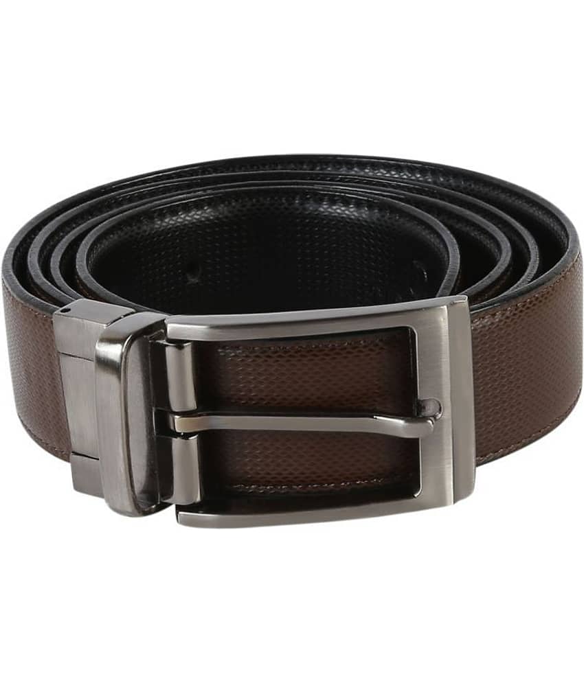 Tie & Cuffs Black Faux Leather Casual Belt view 2