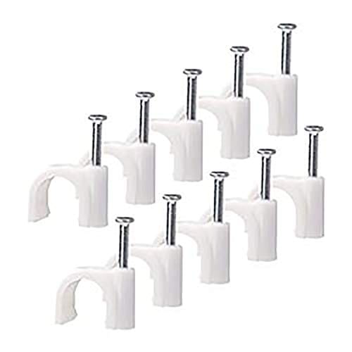 6 mm, 100 Pic Wire Cable Clip Tie Strap Holder Wire Fastener Circle Cable Clips view 2