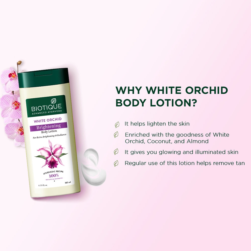 Biotique White Orchid Brightening Body Lotion 300ml view 2
