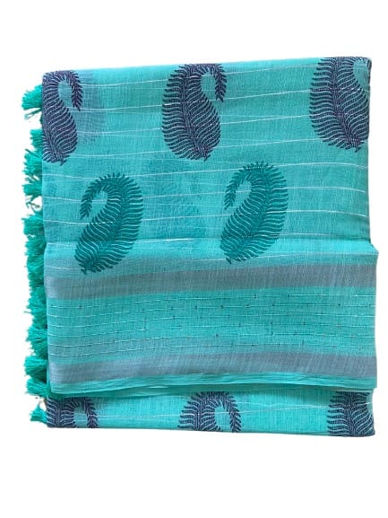 Linen Cotton Saree view 2