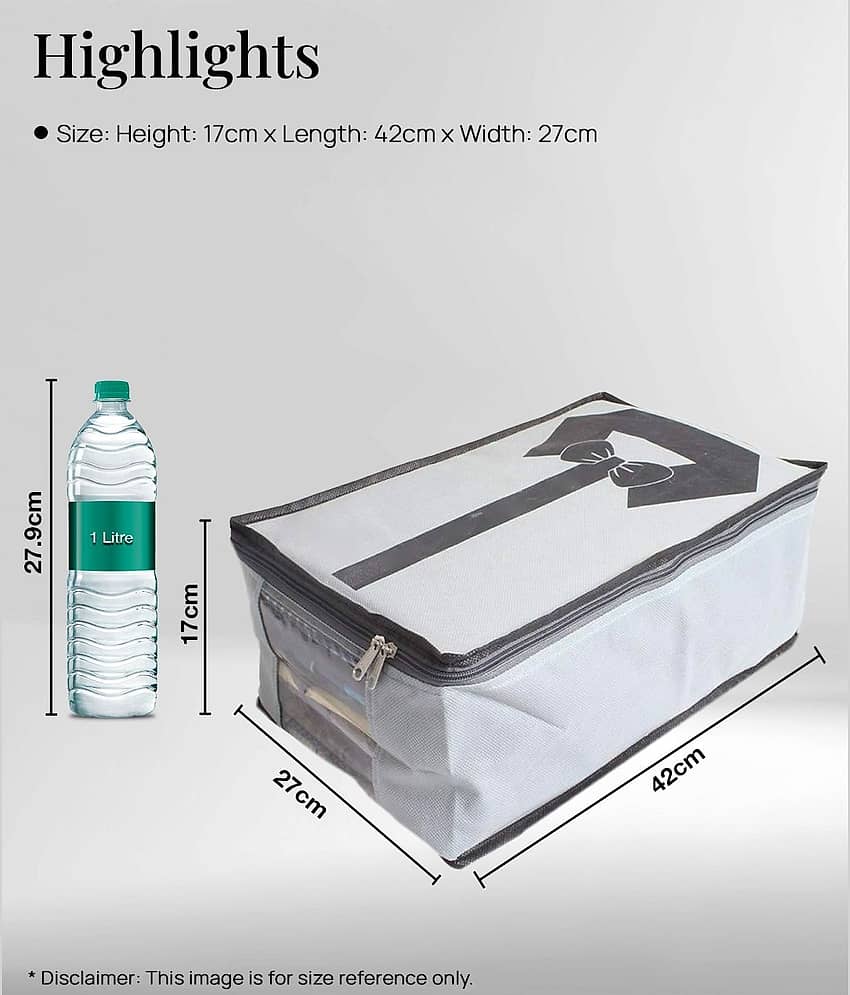 Non-Woven Shirt Cover / Cloth Storage & Organizer with Transparent Window,Grey (6U) view 2