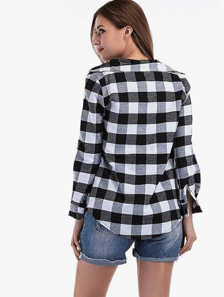 Kanzul -Fashion Passion Casual Checkered Full Sleeves Shirts for Women view 2