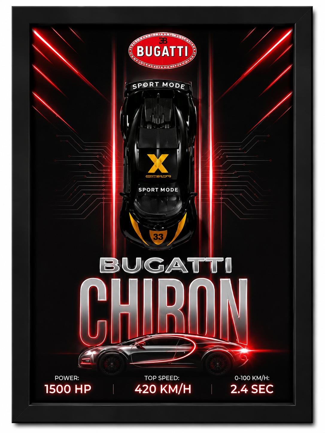 Bugatti Chiron Die Cast Frame