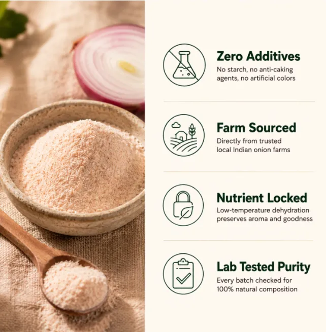Premium Dehydrated Onion Powder (100% Pure) view 2