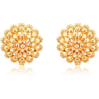 Vivastri Premium Gold Plated Alloy Stud Earrings Combo for Women & Girls Pack of 2 view 2