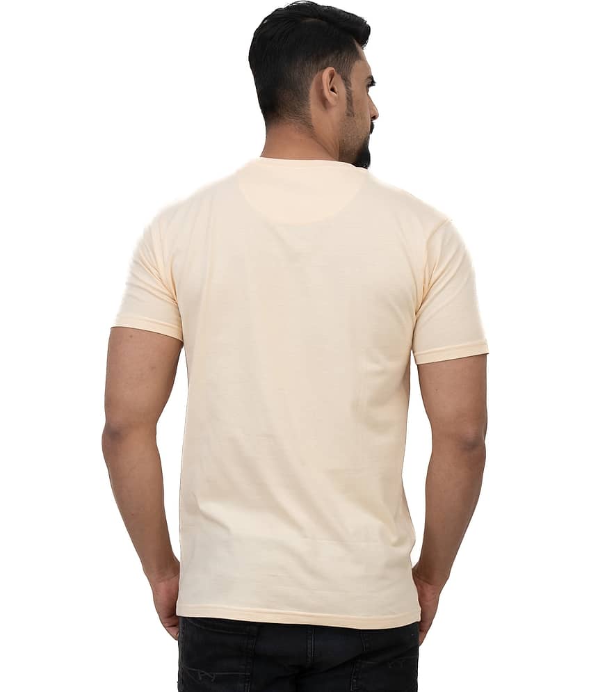 Cotstyle Pack of 1 Cotton Regular Fit Men's T-Shirt ( Peach ) view 2