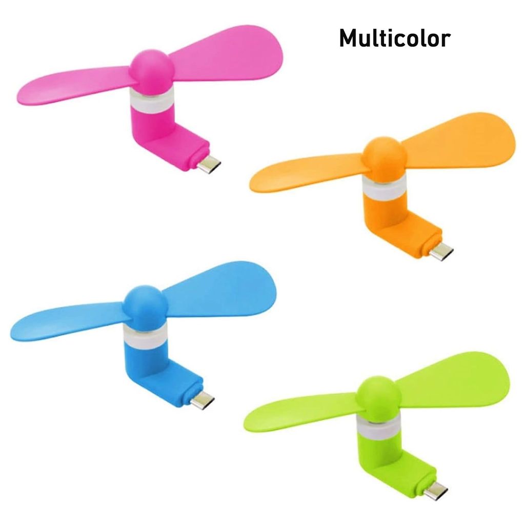 Micro / Android USB Mini Fan Flexible USB Fan (1 Pc / With Card Packing) view 2