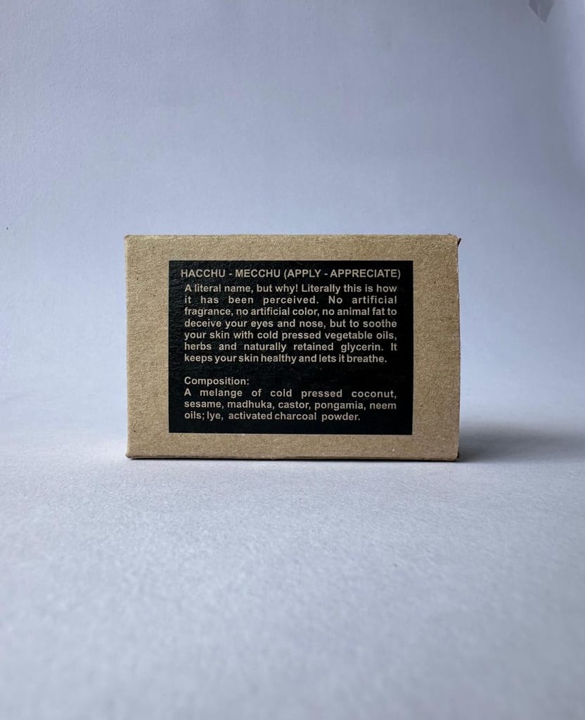 HACCHU MECCHU - Special Handcrafted Bath Essential for Oil & Pollution Free Skin - Activated Charcoal view 2