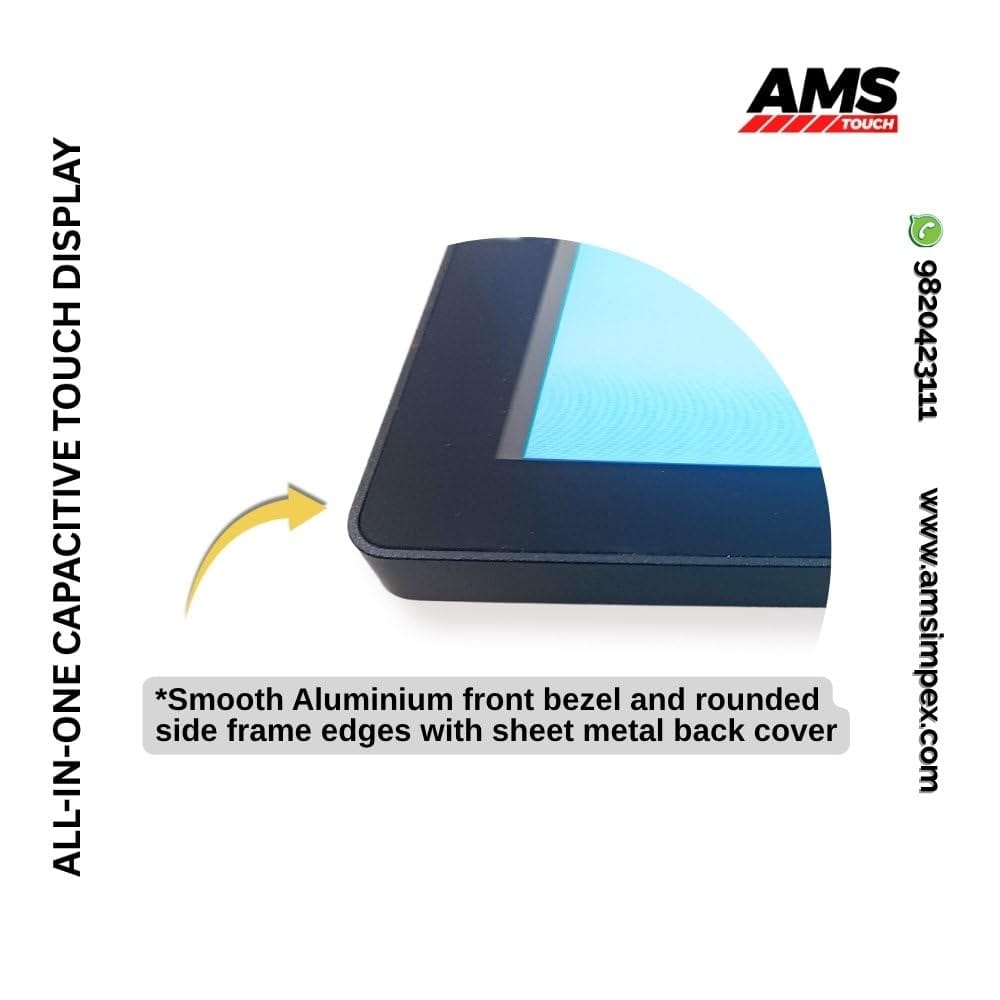 AMS TOUCH 23.8" AIO Touch Monitor Signage with INBUILT Android, Storage 32GB eMMC, 4GB DDR3 Memory view 2