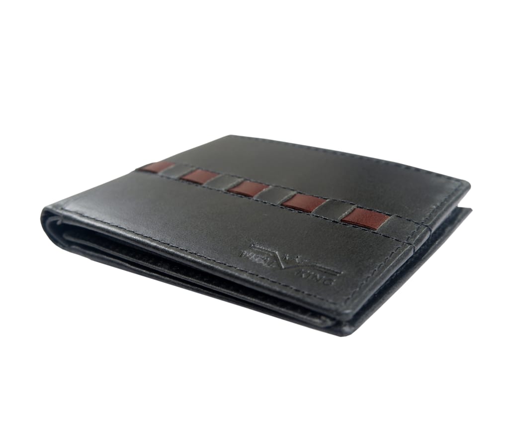 Vital King Men Trendy Black Genuine Leather RFID Wallet (9 Card Slots) view 2