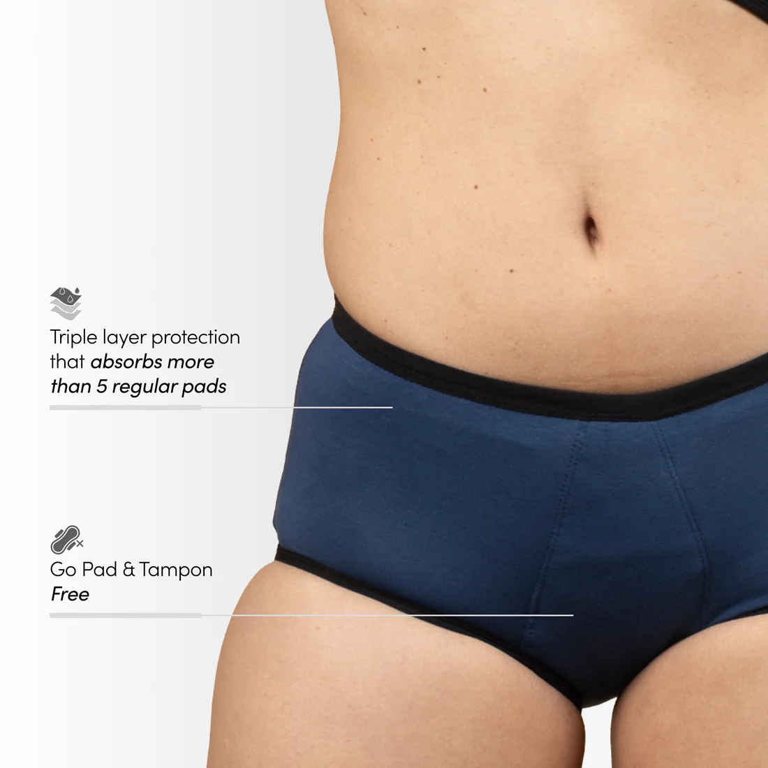 Hip Hugger - Denim (Pack of 2) view 2