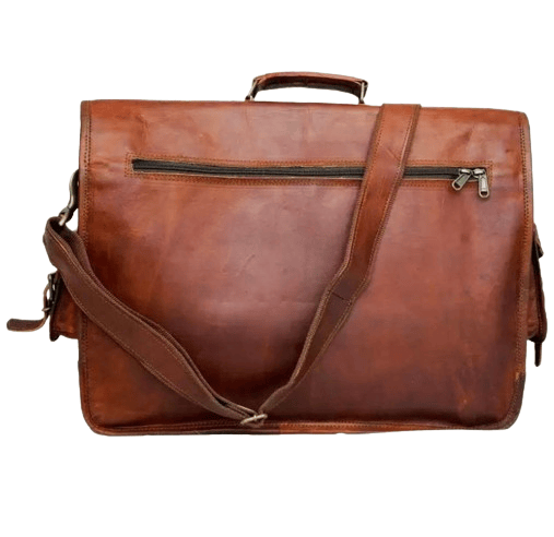 Leather Messenger Soft Leather Briefcase Satchel Leather Laptop Messenger Bag for Men and Women view 2