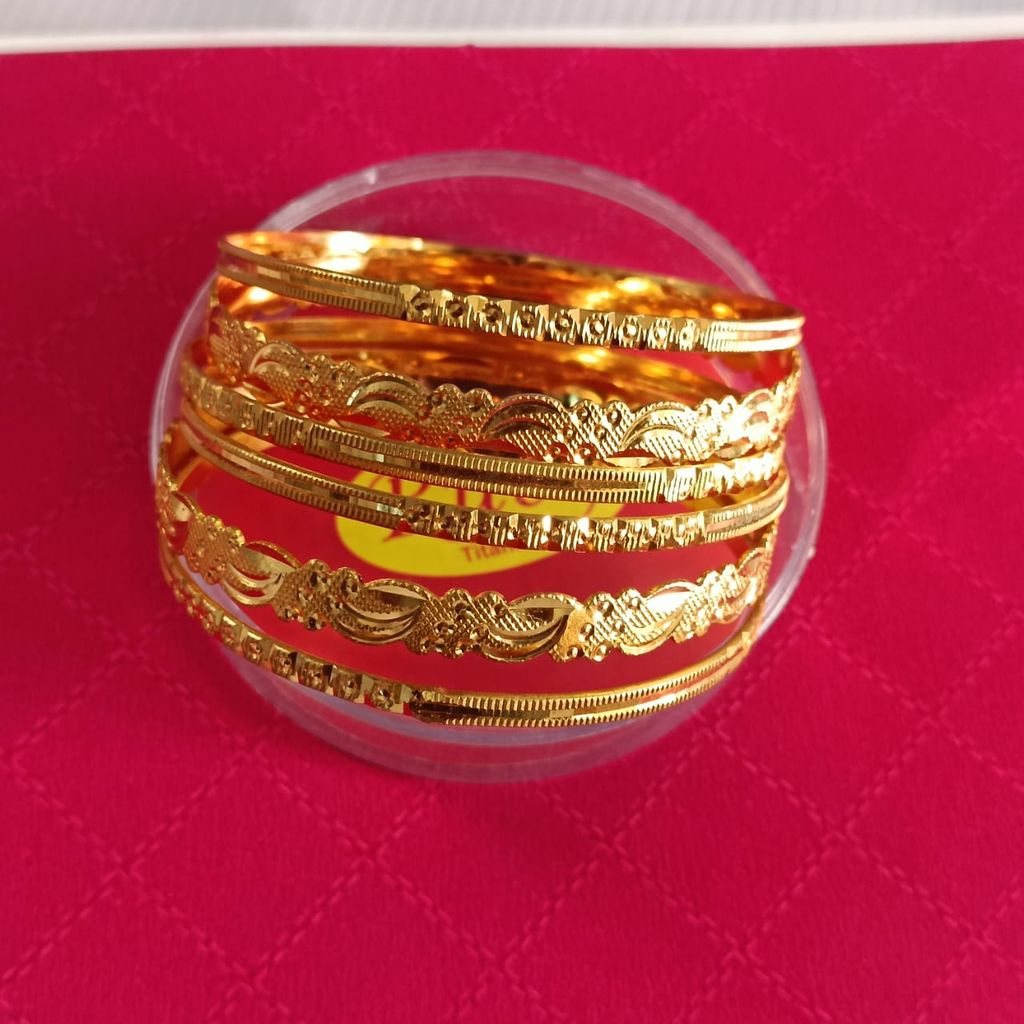 Gold Bangles Set of 4 view 2