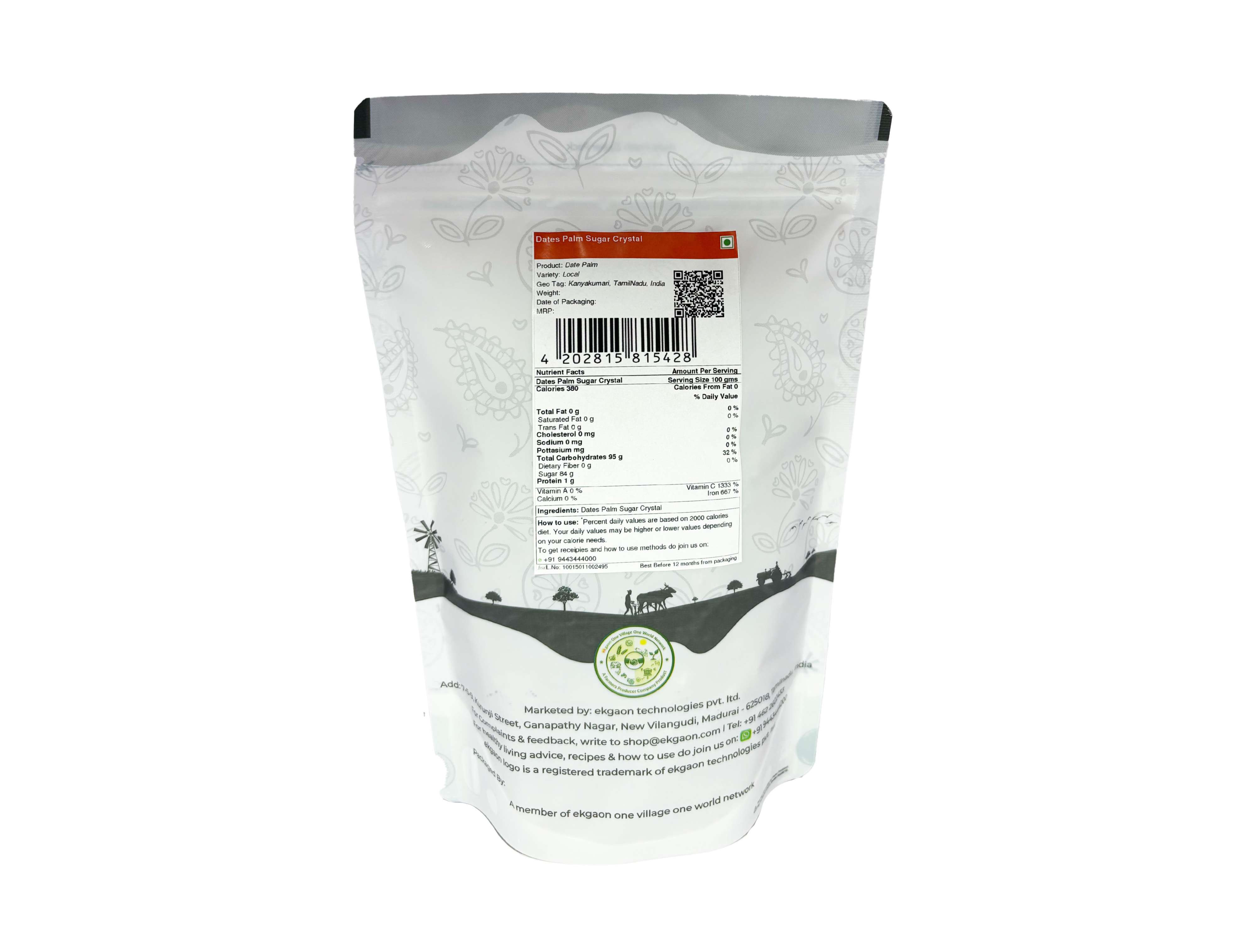 Ekgaon Dates Palm Sugar Crystal (250g) view 2