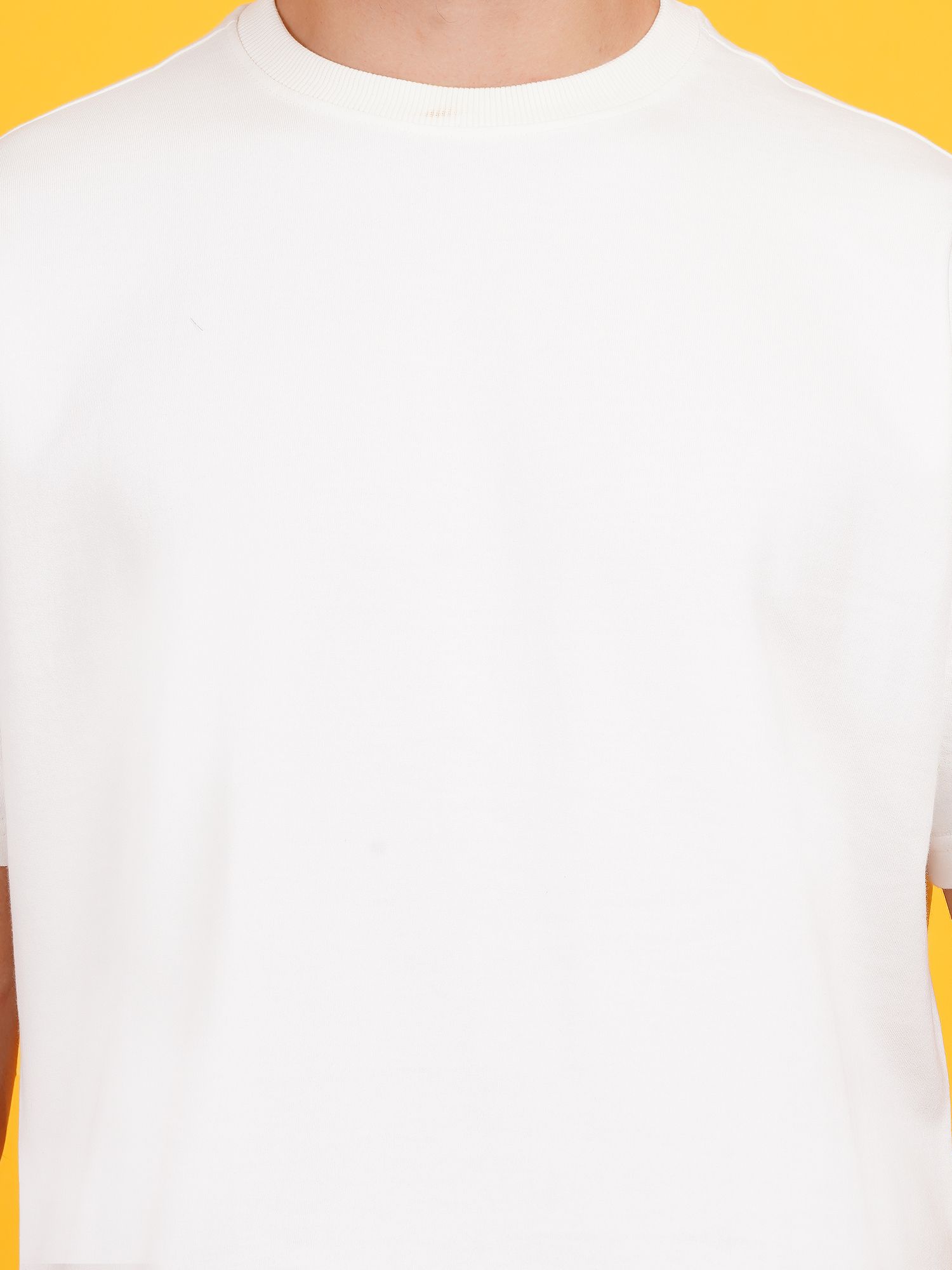 Unisex Heavy GSM Oversized T-Shirt in Off White 1 set view 2