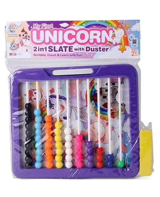 Unicorn Educational Classic Slate 2 in 1 with Duster, Count & Learn with Fun for Kids view 2