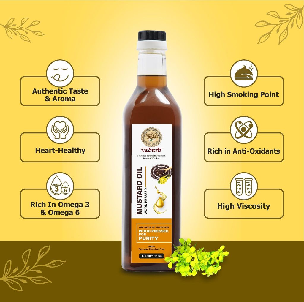 Wood Pressed Black Mustard Oil view 2