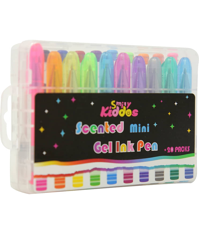 Smily Kiddos | Smily Gel Ink Pen 20Packs (Mix) | Kids Gel Pen | School Gel Pen | Gel Pen for Boys & Girls | Gel Pen For kids view 2
