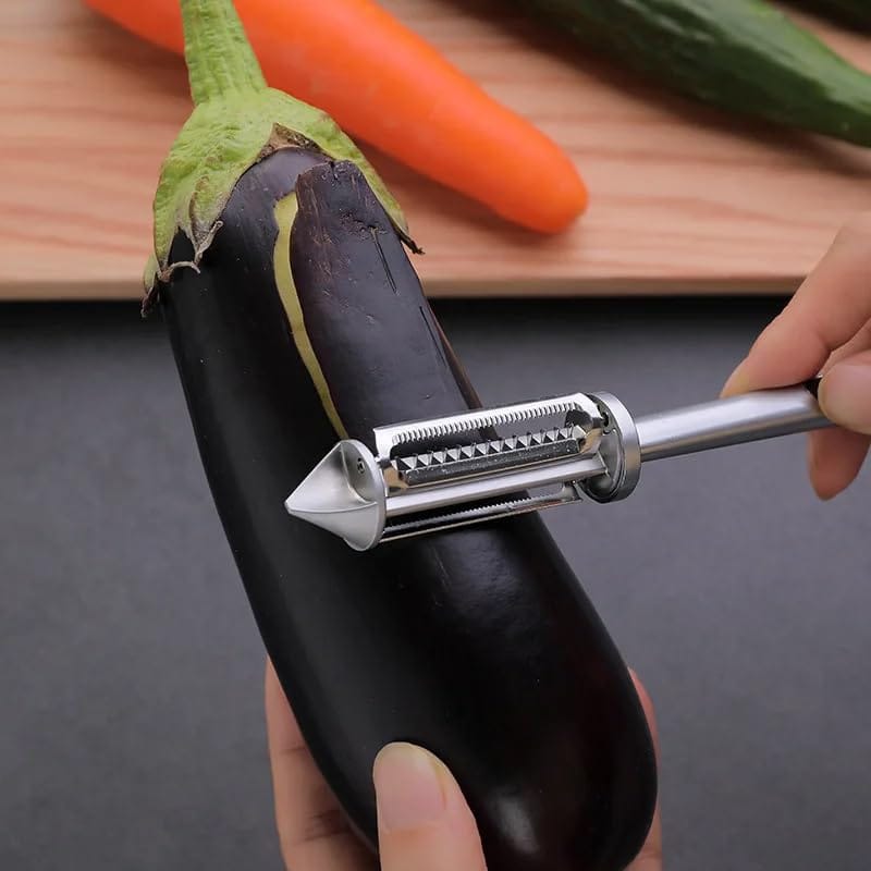 Potato Peeler, Stainless Steel Potato Peeler with Comfortable Handle, Heavy Duty Vegetable Peeler for Peeling Potatoes, Carrots, Fruits and More view 2