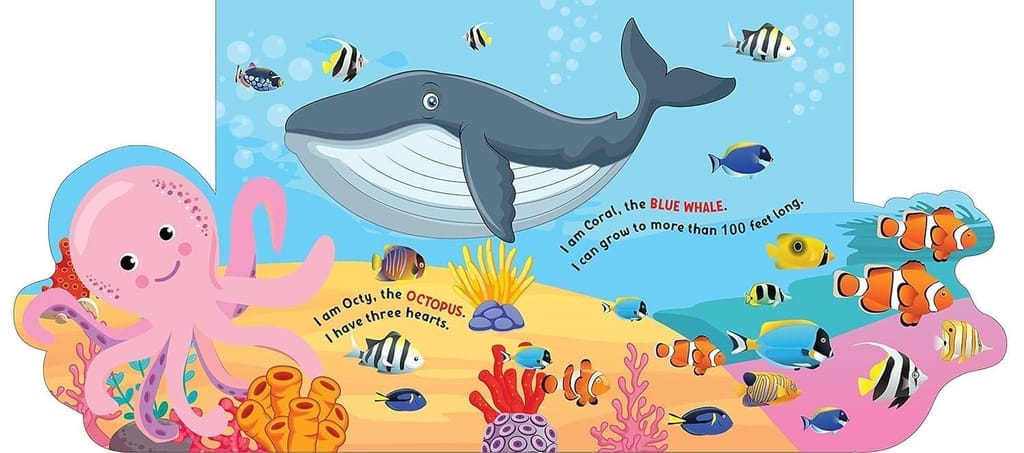 Under the Ocean - Lift The Flap Book for Kids Age 3-6 Years with Bright and Colourful Pictures- Early Learning Novelty Book for Children [Paperback] Dreamland Publications view 2
