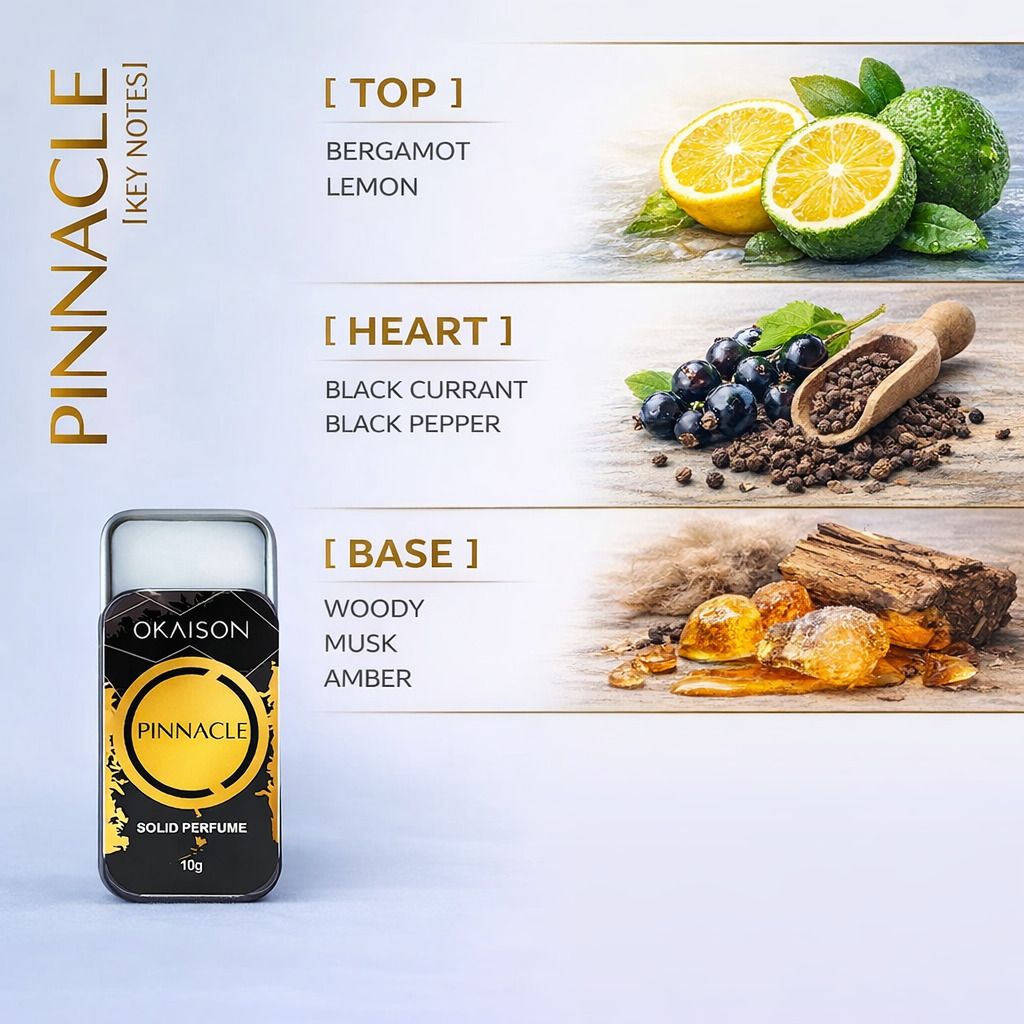 OKAISON PINNACLE| Solid Perfume for Men & Women| spicy truth fragrance| view 2