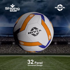 Nivia Shining Star Fb-292 Rubber Football,(Multicolour) (Size - 5, Packing - 1 Unit) by Total Sporting And Fitness Solutions Pvt Ltd view 2