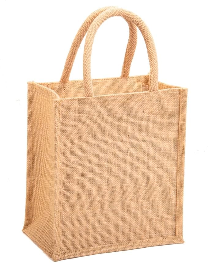 Black Canvas Tote Bag - 10" x 11" x 6" view 2