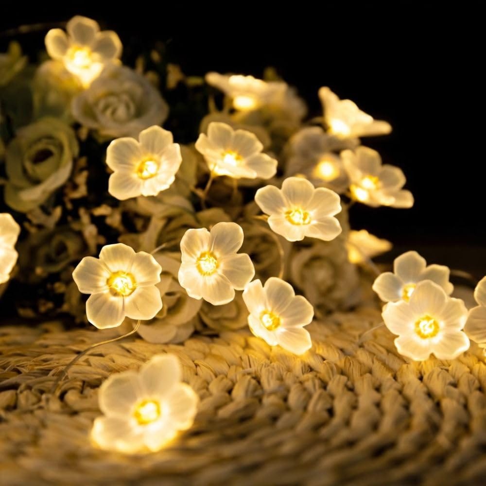 GLOWSERIE Battery Flower Fairy Lights for Home Décor view 2