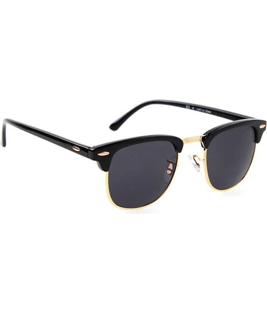 Kanny Devis Black Oval Sunglasses ( Pack of 1 ) view 2