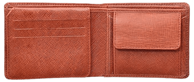 LEATHERMAN GENUINE LEATHER TAN MEN'S WALLET-1517B_tn view 2