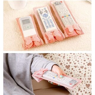 Remote Cover Set of 3 Bow Knot Remote CoverIdeal for D2H,DTH Remote Air-Conditioner(AC) view 2