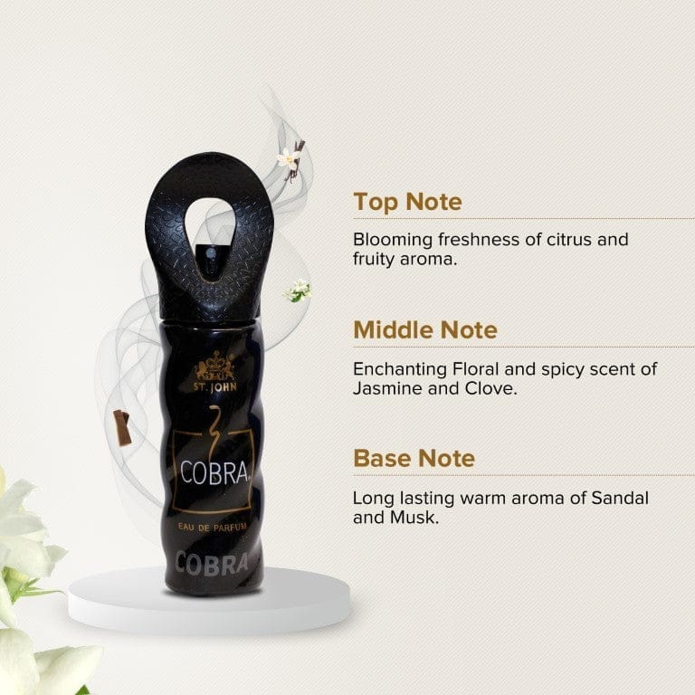ST.JOHN Cobra Classic Perfume for Men & Women | Long Lasting Mens and Womens Perfume - 30 ML (Pack of 2) view 2