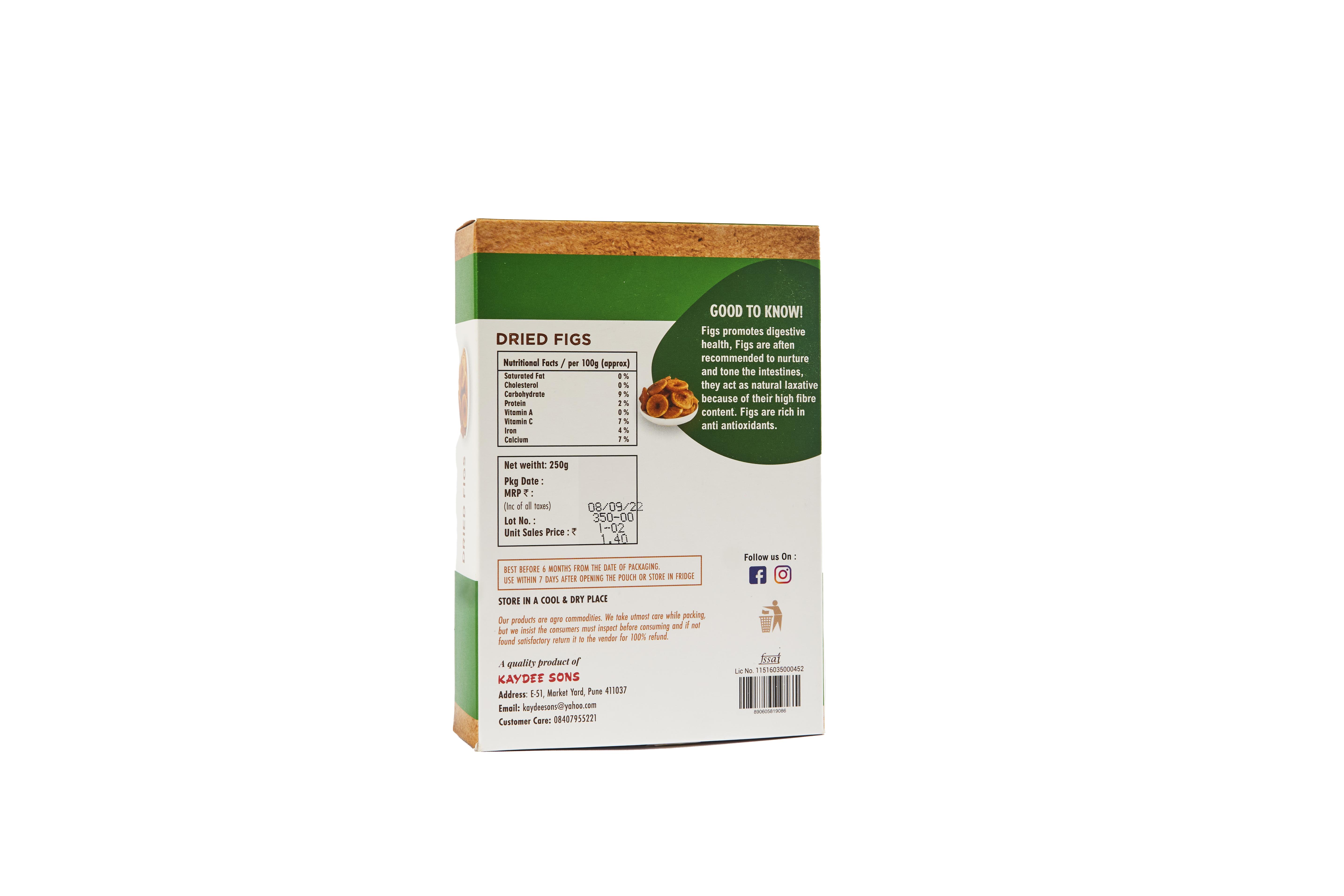 MONA Dry Figs (V.P) 250g view 2