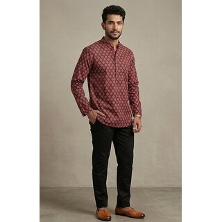 Ecostyle Men's Long Sleeve Short Kurta. view 2