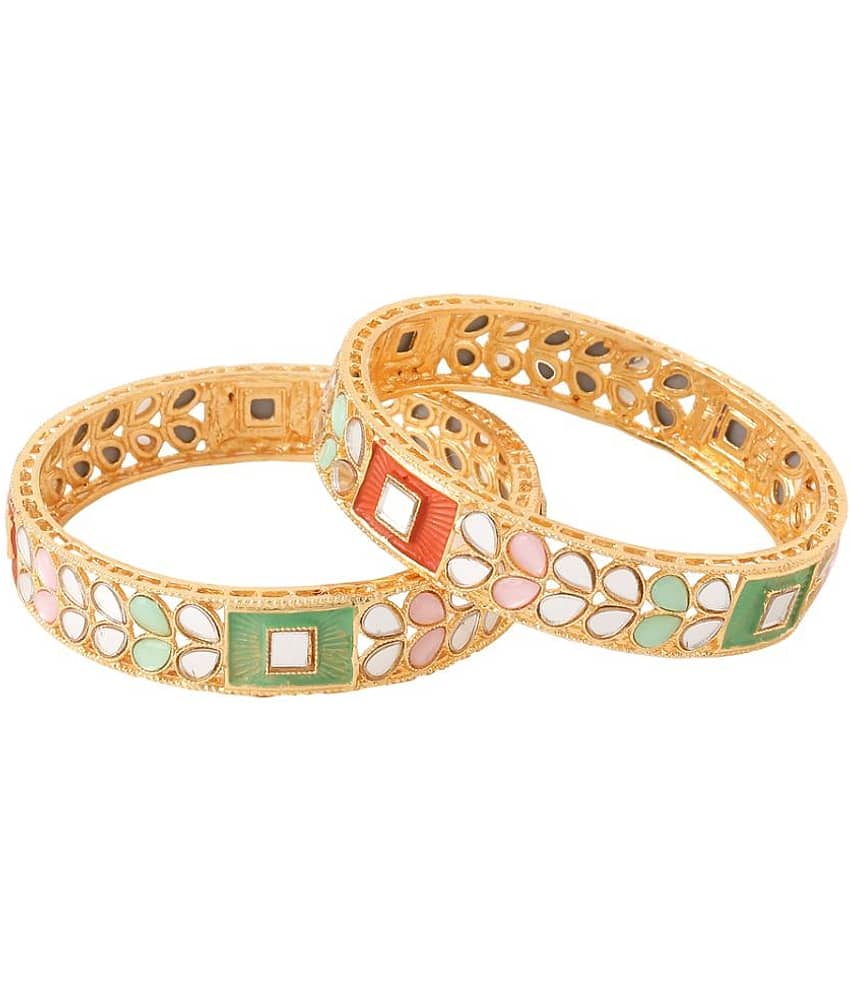 VIRAASI - Gold Bangle ( Pack of 1 ) view 2