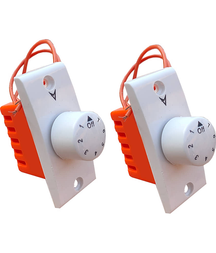 Hiru SWITCH 7 STEP - 5 PCS Simple FAN REGULATOR for Home & Office Step-Type Button Regulator view 2