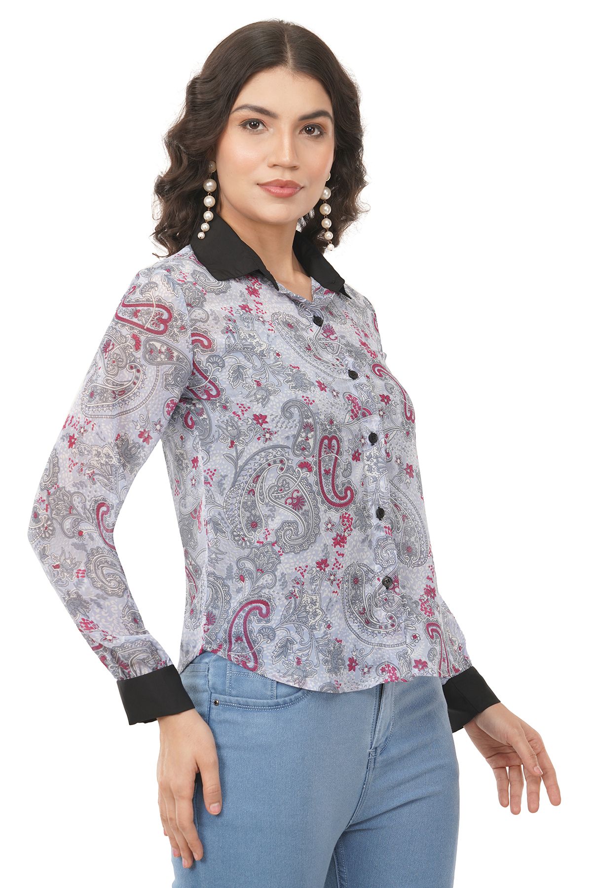 Womens Trendy Georgette Shirt view 2