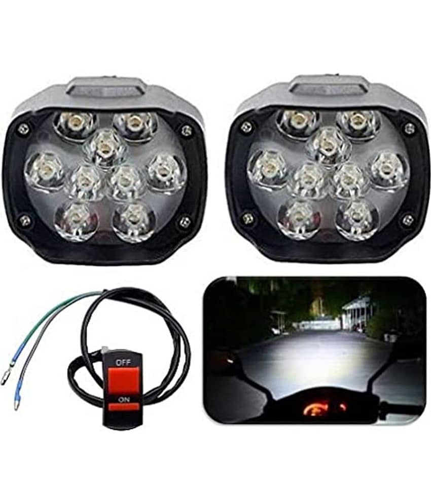 THERMAL 9 LED Fog Light, Waterproof Head Lamp, Bar Light Off-Roading Universal for All Bikes, Scooty, Car & vehicles. view 2
